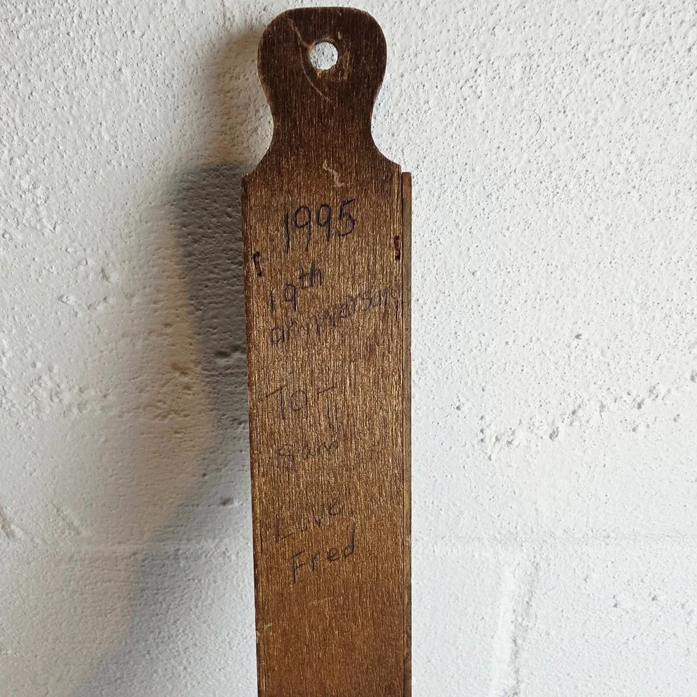 Handmade vintage wooden